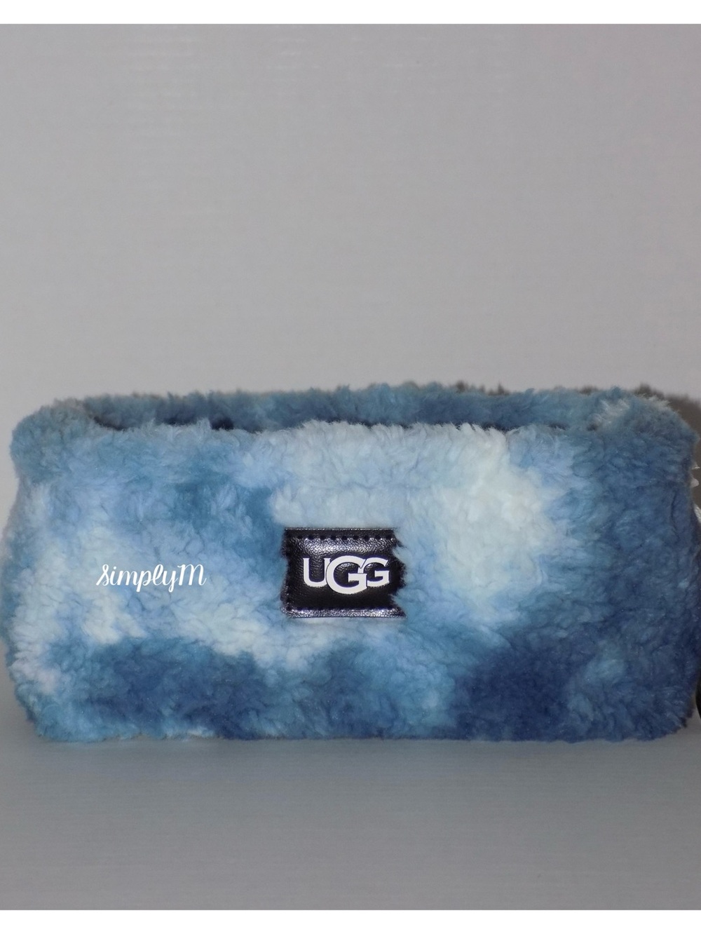 UGG Blue Teddie Tie-Dye Sherpa Storage Bin